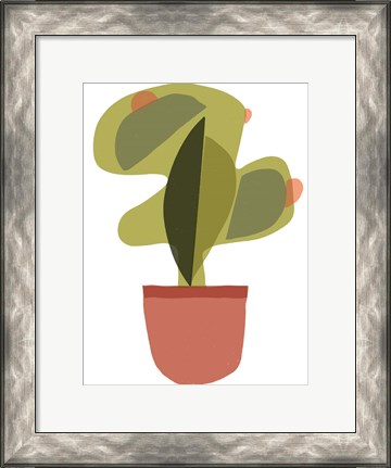 Framed Mod Cactus V Print