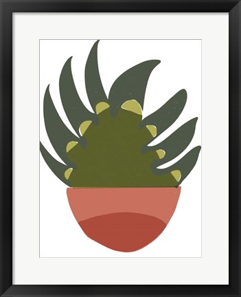 Framed Mod Cactus IX Print
