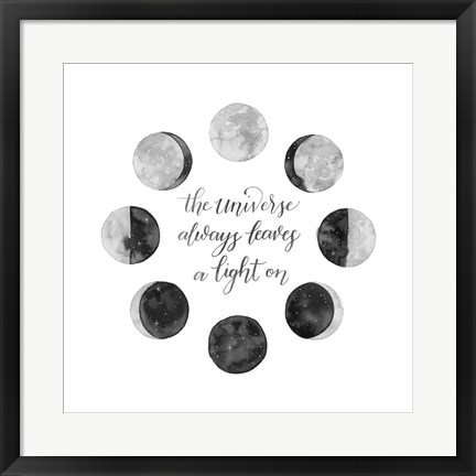 Framed Ode to the Moon I Print