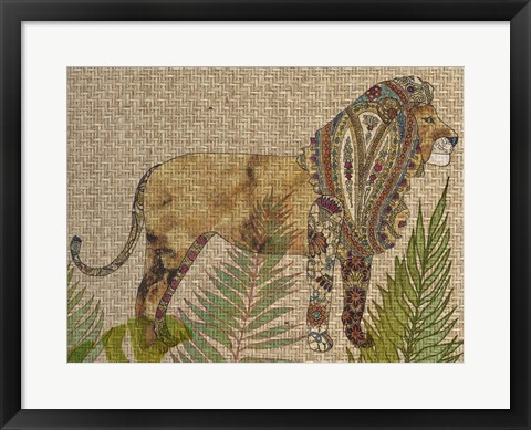 Framed Rattan Jungle I Print