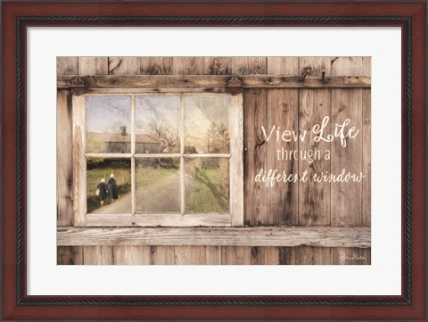 Framed View Life Through a Different Window Print