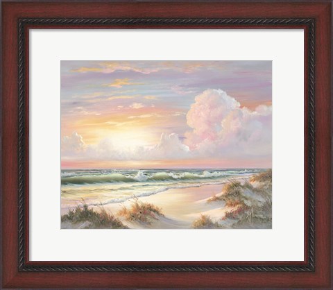 Framed Golden Sunset on Crystal Cove Print