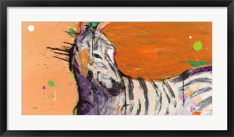 Framed Zebra Print