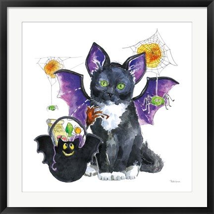 Framed Halloween Pets VI Print