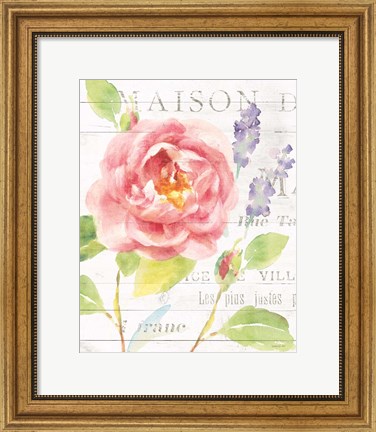 Framed Maison Des Fleurs III Print