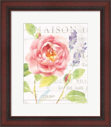 Framed Maison Des Fleurs III Print