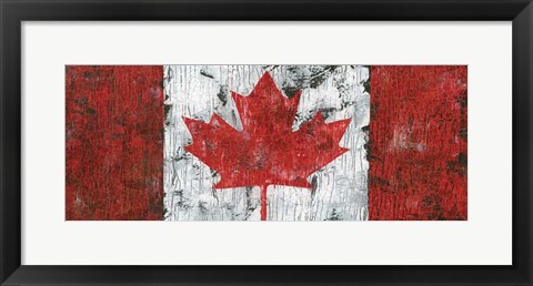 Framed Canada Maple Leaf Landscape Print