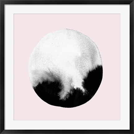 Framed New Moon I Blush Print