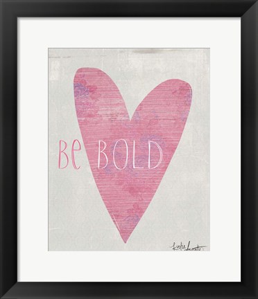 Framed Bold Heart Print