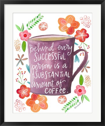Framed Coffee Success Print