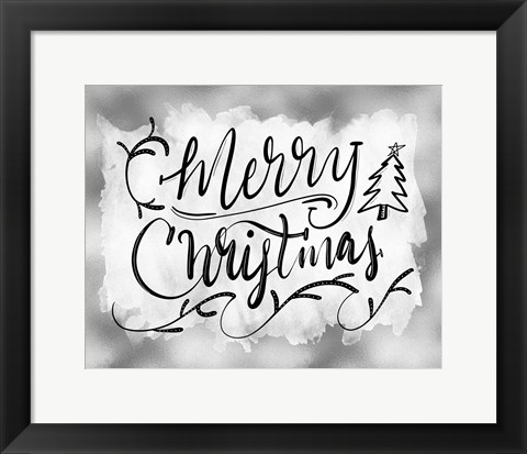 Framed Merry Christmas Print