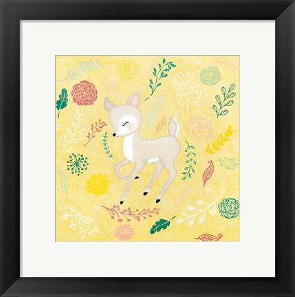 Framed Woodland Deer Print