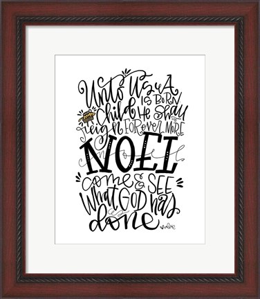Framed Noel Print