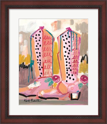 Framed Keep Your Boots Dirty Print