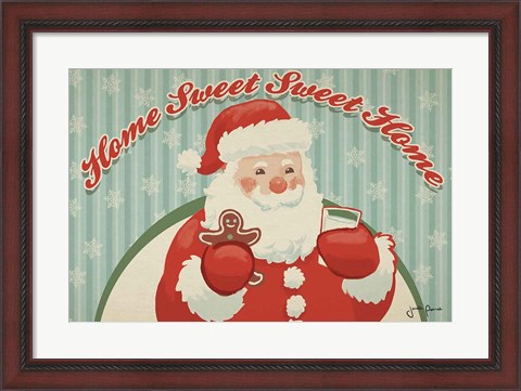 Framed Retro Christmas V Print