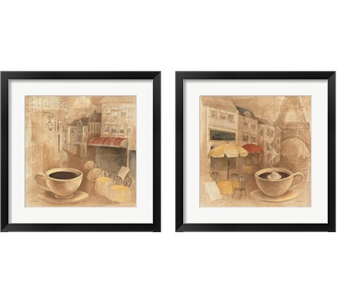 Cafe 2 Piece Framed Art Print Set by Albena Hristova