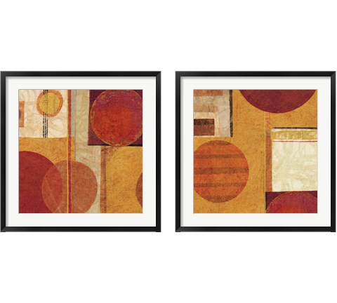 Geo Tea 2 Piece Framed Art Print Set by Sue Schlabach