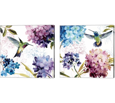 Spring Nectar Square 2 Piece Canvas Print Set by Lisa Audit
