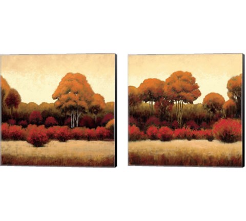 Autumn Forest 2 Piece Canvas Print Set by James Wiens