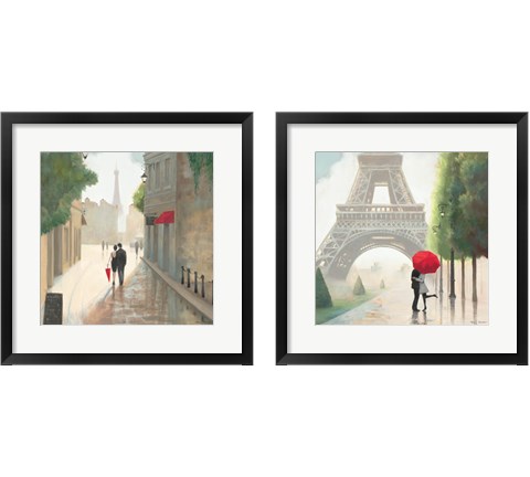Paris Romance 2 Piece Framed Art Print Set by Marco Fabiano