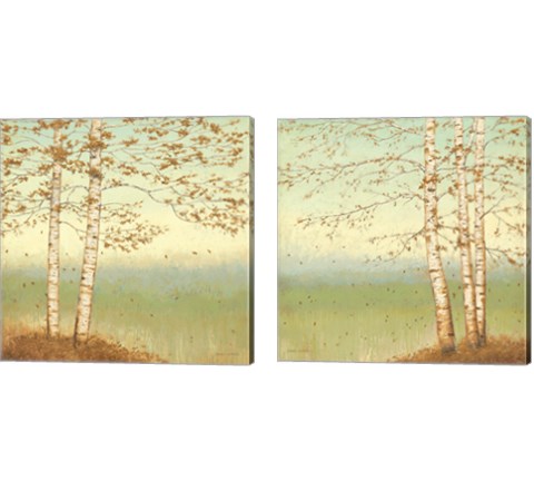 Golden Birch 2 Piece Canvas Print Set by James Wiens