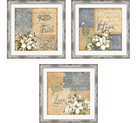 Inspirational Squares 3 Piece Framed Art Print Set by Janet Stever