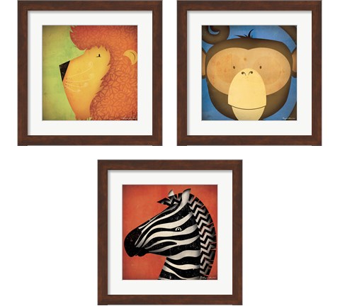 Animal WOW 3 Piece Framed Art Print Set by Ryan Fowler