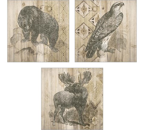 Natural History Lodge 3 Piece Art Print Set by Wild Apple Portfolio
