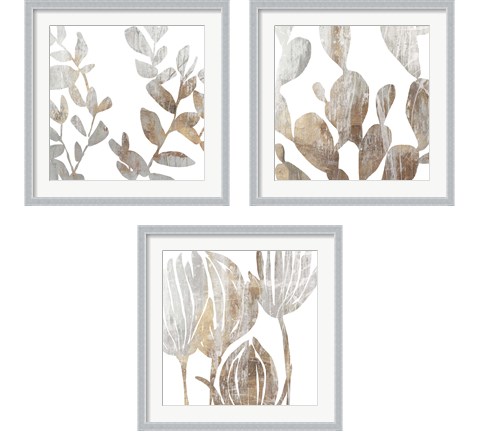 Marble Foliage 3 Piece Framed Art Print Set by Posters International Studio