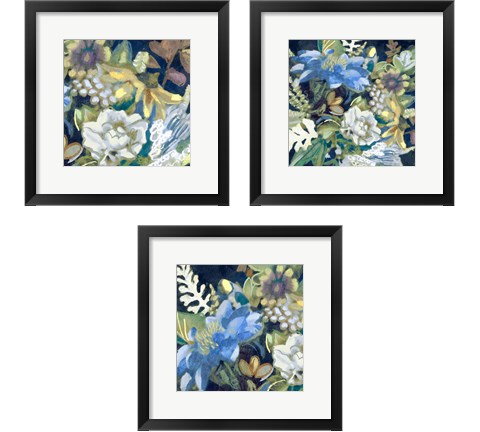 Bouquet  3 Piece Framed Art Print Set by Edward Selkirk