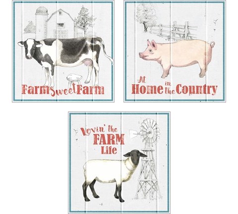 Farm to Table 3 Piece Art Print Set by Beth Grove