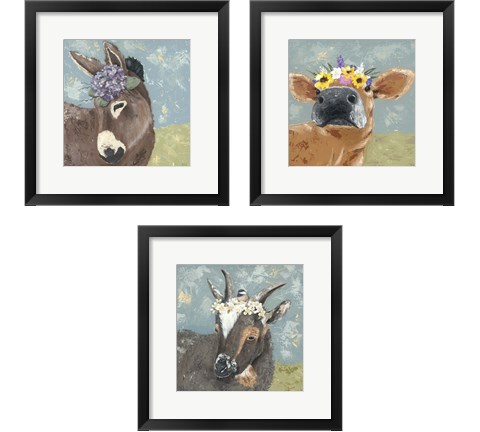 Farm Fun 3 Piece Framed Art Print Set by Jade Reynolds