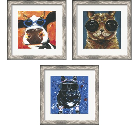 Dapper Animal 3 Piece Framed Art Print Set by Jennifer Rutledge