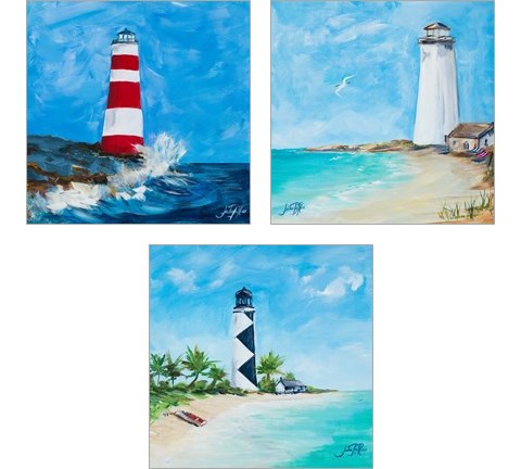 The Lighthouses 3 Piece Art Print Set by Julie DeRice