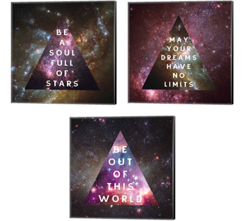 Out of this World  3 Piece Canvas Print Set by Wild Apple Portfolio