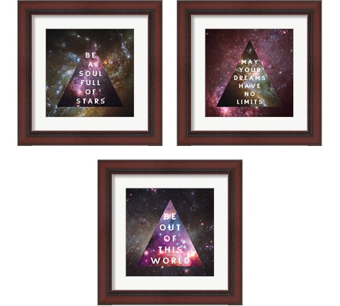 Out of this World  3 Piece Framed Art Print Set by Wild Apple Portfolio