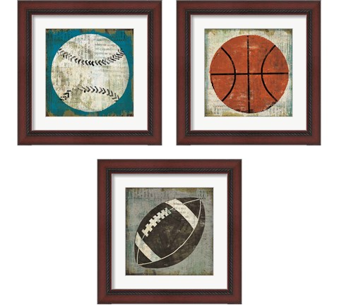 Ball 3 Piece Framed Art Print Set by Michael Mullan