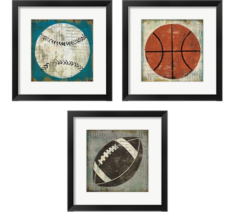 Ball 3 Piece Framed Art Print Set by Michael Mullan