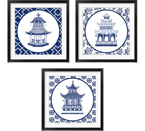 Everyday Chinoiserie 3 Piece Framed Art Print Set by Mary Urban
