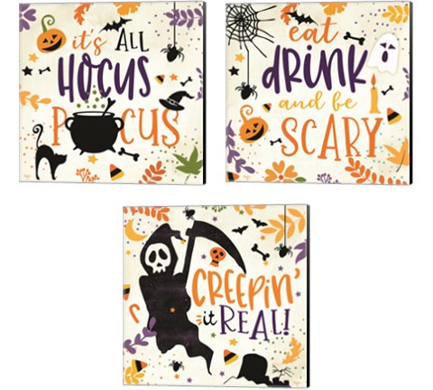 Witchy 3 Piece Canvas Print Set by Mollie B.