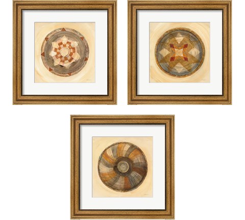 Woven Beauty 3 Piece Framed Art Print Set by Albena Hristova