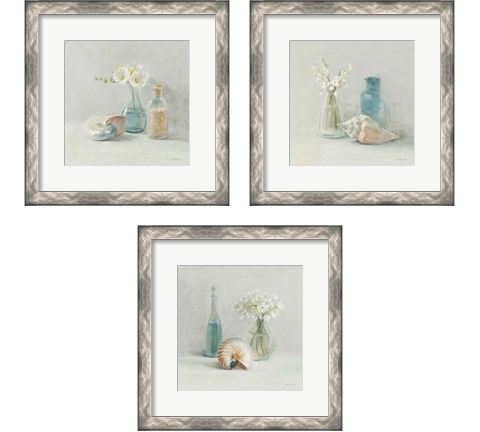 Light Freesia Spa 3 Piece Framed Art Print Set by Danhui Nai