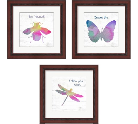 Inspirational Insect 3 Piece Framed Art Print Set by Valerie Wieners