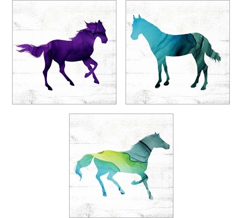 Horse 3 Piece Art Print Set by Valerie Wieners