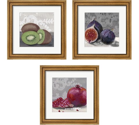 Laura's Harvest  3 Piece Framed Art Print Set by Alicia Ludwig