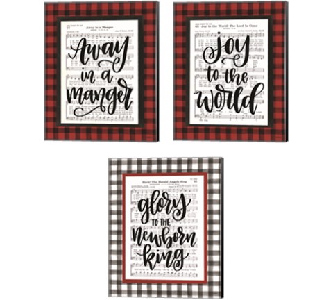 Christmas Carol 3 Piece Canvas Print Set by Imperfect Dust
