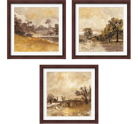 Traditional Landscape 3 Piece Framed Art Print Set by Stellar Design Studio