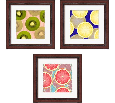 Colorful Fruit 3 Piece Framed Art Print Set by Kyra Brown