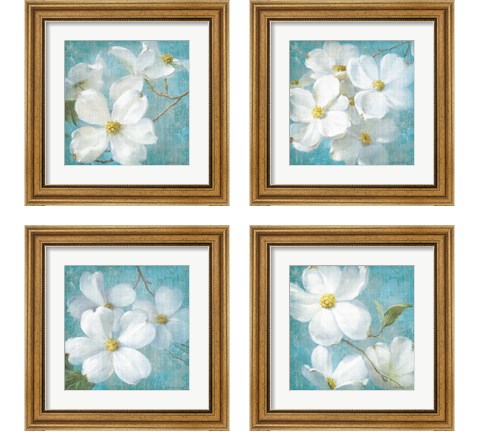 Indiness Blossom Square Vintage 4 Piece Framed Art Print Set by Danhui Nai