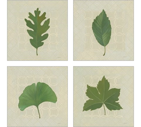 Forest Leaves 4 Piece Art Print Set by Kathrine Lovell